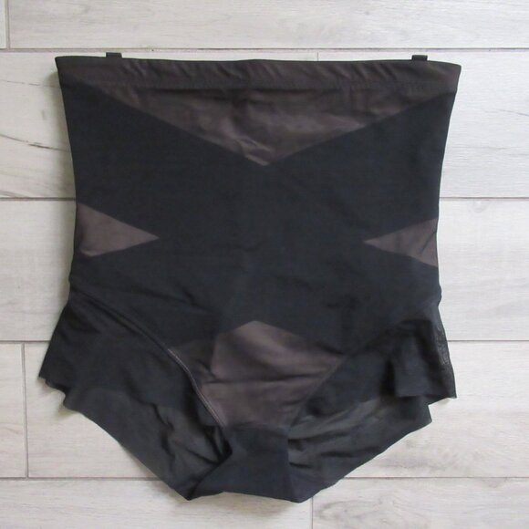 New Honeylove Super Power Brief 2X Black Panties Shapewear Plus Size - Picture 1 of 3